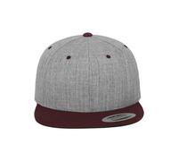 Flexfit Classic Snapback 2-Tone Cap heather grey / maroon