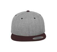 Flexfit Classic Snapback 2-Tone Cap heather grey / maroon