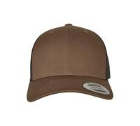 Flexfit Baseballkappe Yupoong Retro Trucker 2-Tone Unisex Coyote Brown/Black Einheitsgröße