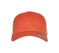 Flexfit Unisex Retro Trucker 2-Tone Baseballkappe, Farbe Rustic orange/Khaki, one Size