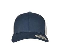 Flexfit Unisex Retro Trucker 2-Tone Baseballkappe, Navy/Silver, One Size