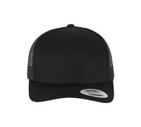 Flexfit Trucker Cap Retro – Unisex, Mesh-Rückseite, verstellbar – Kids, Schwarz