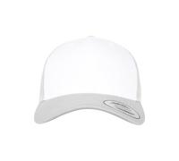 Flexfit Kappe Retro Trucker Farbiges Frontpanel – Silber/Weiß/Silber – Einheitsgröße