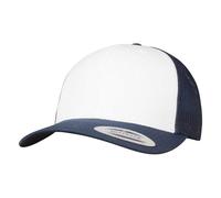 Flexfit Trucker Cap Retro – Unisex, zweifarbig, Moss Green/White/Olive, Einheitsgröße
