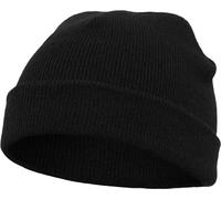 Flexfit Mütze Heavyweight Beanie FX1500KC – extrem dicht gestrickt – Schwarz Einheitsgröße