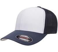 Flexfit Unisex Trucker Mesh Frontplatten Verschluss, Marineblau/Weiß/Marineblau, Einheitsgröße
