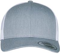 Flexfit Baseballkappe Retro Trucker 2-Tone Unisex Heather/White One Size