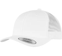 FLEXFIT Unisex Vintage Trucker Kappe Netz Cap 6606/6606T white one size
