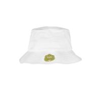 Flexfit Yupoong Unisex Organic Cotton Bucket Hat, White, one Size