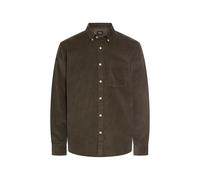 fleXXXactive® Langarm Shirt mit Button-Down-Kragen und Brusttasche Violett M