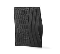 FLG | Alcantara Cardholder Kartenhalter - Slim Wallet für Karten & Geldscheine - Ultraleichtes Portemonnaie für Herren & Damen Schwarz