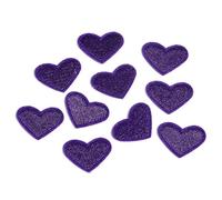 Flicken Zum Aufbügeln 10 teile/los Mini Herz Applique Patch 2x2,6 cm Multicolor Stickerei Eisen Auf Patches for DIY Kleidung Jeans Aufkleber Nähen(Deep Purple)