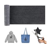 Flicken Zum Aufbügeln, Bügelflicken, Jeans Flicken, Aufbügelflicken Für Jeans, Denim Patches Jeans, Flicken Zum Aufbügeln Kinder, Bügelflicken Für Die Reparatur, 10.5 x 150 cm, Schwarz