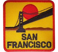 Flicken zum Aufnähen, Motiv: San Francisco, Kalifornien, Golden Gate Bridge