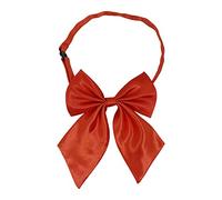 Fliege für Damen und Teenager-Mädchen, elegante Satin-Fliege für Schuluniformen, Abschlussfeier oder T-Shirt-Accessoire, W-B1, Rot/Ausflug, einfarbig (Getaway Solids)