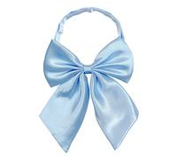 Fliege für Damen und Teenager-Mädchen, elegante Satin-Fliege für Schuluniformen, Abschlussfeier oder T-Shirt-Accessoire, W-B1, Himmelblau