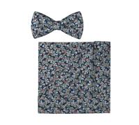 Fliege OLYMP, Herren, marine, Baumwolle, Fliegen, Set mit Einstecktuch (35917842-0) marine