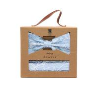 prince bowtie - Set Fliege+Tuch Paisley h-blau - Gr. - OS