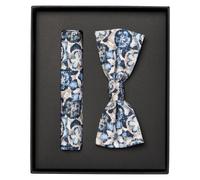 Fliege VENTI "VENTI Accessoires Print", Herren, blau, 100% Baumwolle, Fliegen (27123802-0) blau