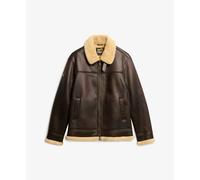 Fliegerjacke aus synthetischem Schafsfell Superdry Braun M