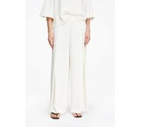 Fließende Hose mit Faltendetails creme 32/REG