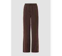 Fließende Hose mit geradem Bein und Elastikbund 36/LONG braun 2172898.8945.36_LONG