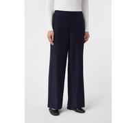 Fließende Hose mit Gummibund und dezentem Glanz blau 44/REG