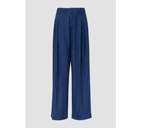 Fließende Jeans mit Nadelstreifen / Relaxed Fit / High Rise / Extra Wide Leg 46/30 blau 2168703.54Y7.46_30
