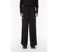 Fließende Jersey-Hose mit Logo-Details schwarz 36