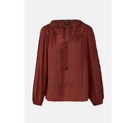 Fließende Satinbluse mit Rüschen 32 rot 2170705.3700.32