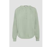 Fließende Viskose-Bluse mit Raffung 34 grün 2150916.7219.34