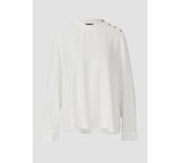 Fließende Viskose-Bluse mit seitlichen Knöpfen 38 creme 2173407.0200.38