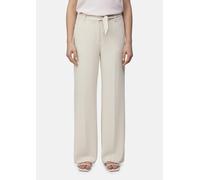 Fließende Wide-Leg-Hose mit Bindeband beige 38/LONG