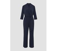 Fließender Jumpsuit in Wickeloptik mit Bindegürtel 42 blau 2160679.5959.42