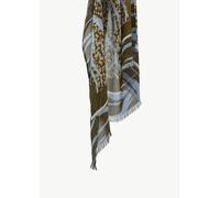 Fließender Schal mit Print olive ONESIZE