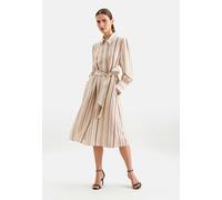Fliessendes Hemdblusenkleid aus Viskose Mix Beige 38 (60.853353-0006-38)