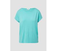 Fließendes Jersey-Shirt mit überschnittenen Schultern 42 türkis 2166269.6099.42