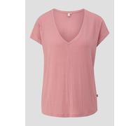 Fließendes Oversize-Shirt mit Rippstruktur XL Rosa 2170585.4418.XL