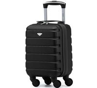Flight Knight Childrens Lightweight 4 Wheel Hard Case Suitcase - Approved with No Extra Charges for easyJet, Ryanair and Many More - Kids Cabin Carry On Hand Luggage 40x20x25cm