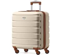 Flight Knight Leichte 4-Rad-ABS-Hartschalenkoffer, Handgepack, zugelassen fur Fluggesellschaften, einschließlich British Airways, und maximale Große fur easyJet, große Handgepacktasche 56x45x25 cm
