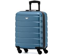 Flight Knight Leichte 4-Rad-ABS-Hartschalenkoffer Handgepack, zugelassen fur uber 60 Fluggesellschaften, einschließlich easyJet, Jet2 und maximale Große fur Ryanair (Priority) 55 x 40 x 20 cm