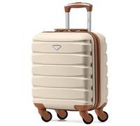 Flight Knight Leichtes Starres ABS-Handgepack Mit 4 Radern, Zugelassen Fur Uber 100 Fluggesellschaften, Darunter Air France, Ryanair Und EasyJet, 45x36x20cm