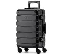 Flight Knight Premium Reisekoffer - 8 Spinner-Räder - integrierte Seitenverriegelung leichter Aluminiumrahmen, ABS-Hartschale, Handgepäck, sehr langlebig, zugelassen für über 100 Fluggesellschaften