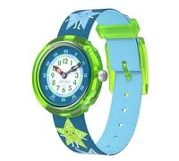 FLIK FLAK Sternenheller Riemen-Uhr grün