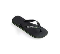 Havaianas Brazil Logo Zehensandalen Herren Schwarz - 35/36 - Zehensandalen Shoes