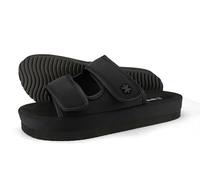 flip*flop Damen Hausschuh Velcro*Flower, Schwarz, Größe 39 EU
