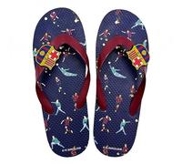 Flip-Flop FC Barcelona für Erwachsene, Unisex, 100% EVA, leicht und bequem, strukturierte rutschfeste Sohle, Marineblau mit Granatstreifen, Strand und Pool, dunkelblau, 36/37 EU