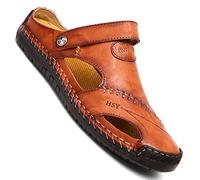 Flip Flops Herren Sandalen Sommer Leder Strandschuhe Hausschuhe Slipper Clogs Zehentrenner EU45