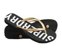 Flip-Flops Superdry Code Essential schwarz/gold metallic