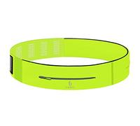 FlipBelt Adjustable Zipper - Verstellbarer Laufgürtel für Handy & kleines Zubehör - Sport-Bauchtasche für Damen und Herren - Neon Gelb